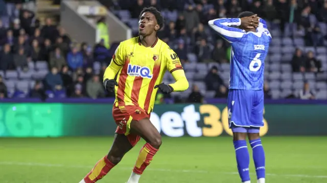Watford celebrate equaliser