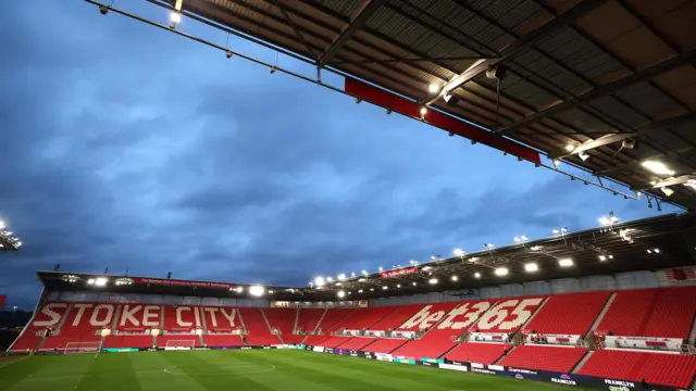 Stoke's bet365 Stadium before kick-off against Ipswich