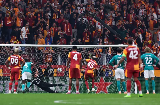 Victor Osimhen scores penalty for Galatasaray