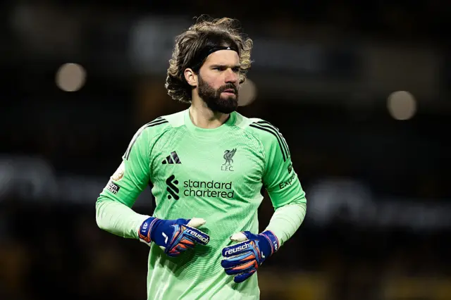 Liverpool goalkeeper Alisson Becker