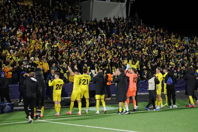 Bodo/Glimt celebrate against Manchester City