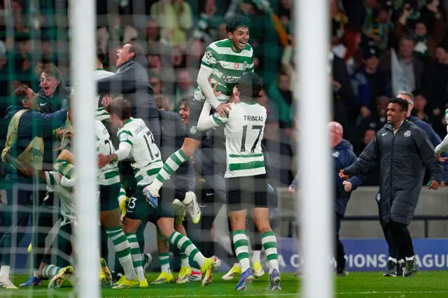 Sporting CP celebrate
