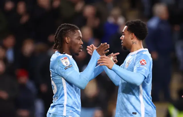 Brandon Thomas-Asante of Coventry City scores