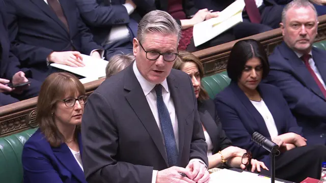 Keir Starmer speaking in the House of Commons