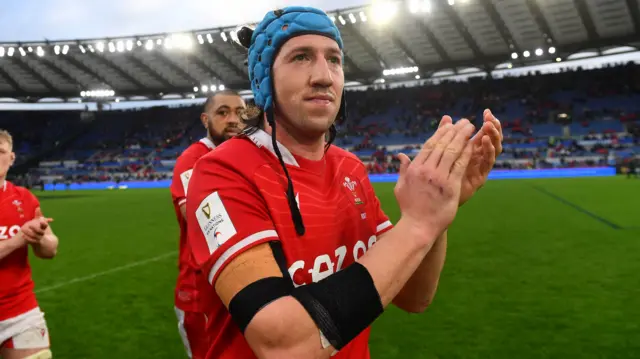 Justin Tipuric after Wales' win against Italy in 2023