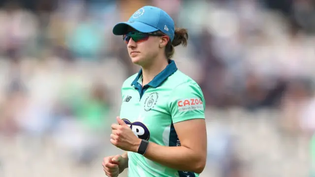 Jo Gardner of Oval Invincibles during The Hundred match between Southern Brave Women and Oval Invincibles Women