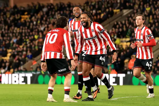Jairo Riedewald of Sheffield United celebrates