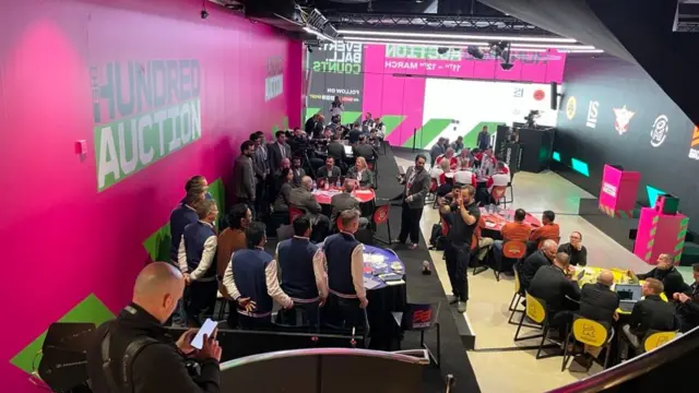 The Hundred auction room