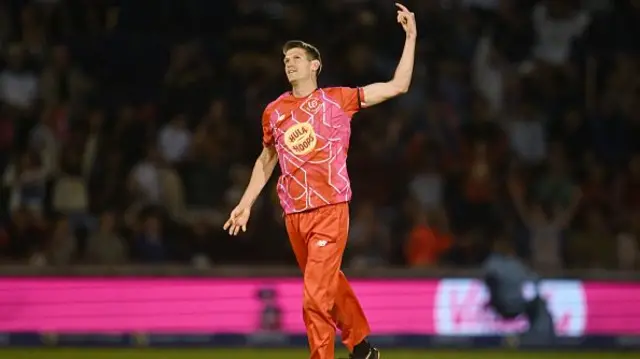 David Payne of Welsh Fire celebrates