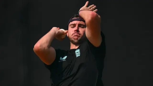 Josh Tongue bowls