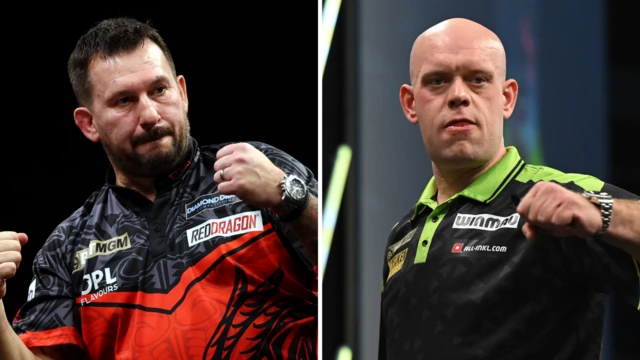 Jonny Clayton and Michael van Gerwen