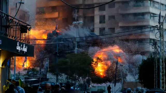 An explosion in Beirut