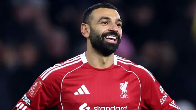 Mohamed Salah in action