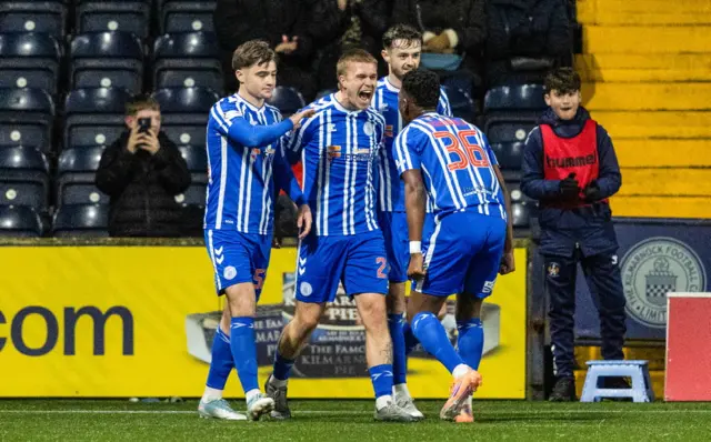 Kilmarnock's Michael Schjonning-Larsen celebrates