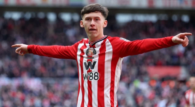 Sunderland's Chris Rigg celebrates scoring a goal that was later disallowed