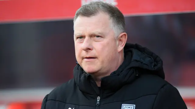Stoke boss Mark Robins