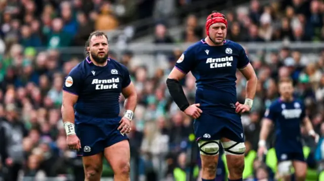 Scotland players look dejected