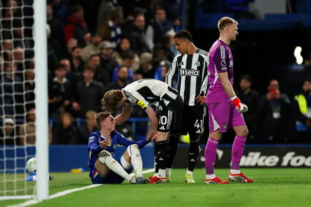Cole Palmer of Chelsea reacts