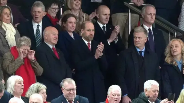 Prince William in crowd