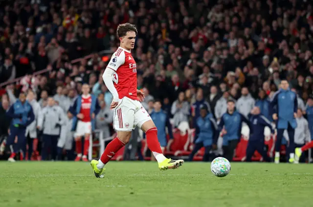 Max Robert Dowman of Arsenal scores
