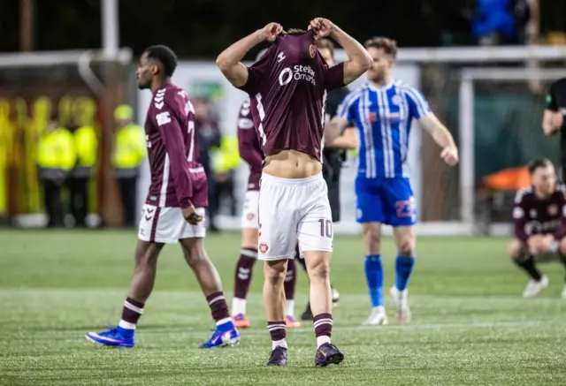 Claudio Braga looks dejected