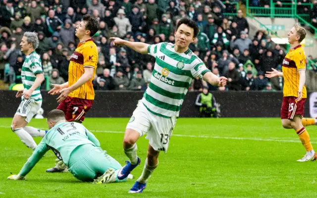 Celtic's Yang Hyun-jun scores