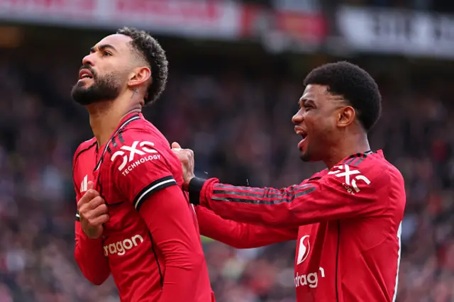 Matheus Cunha of Manchester United celebrates