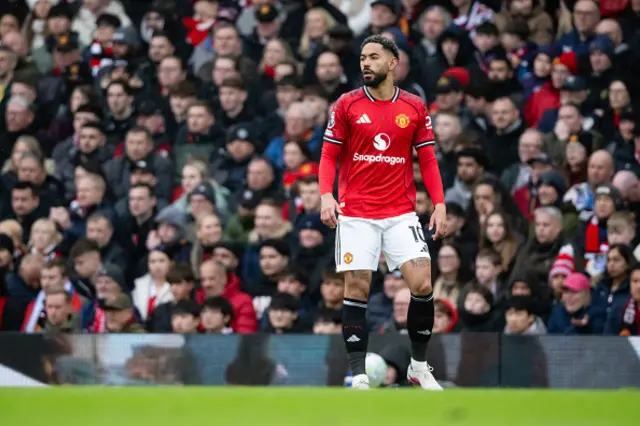 Matheus Cunha of Manchester United in action