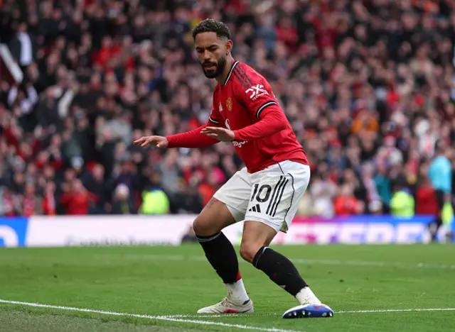 Matheus Cunha of Manchester United celebrates