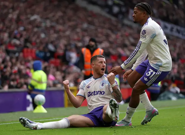 Ross Barkley of Aston Villa celebrates
