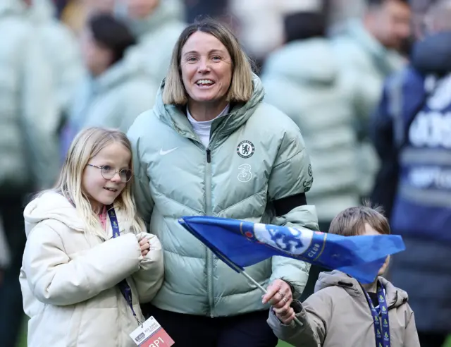 Bompastor celebrates with her kids