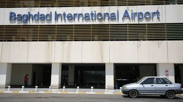 exterior of Baghdad International Airport