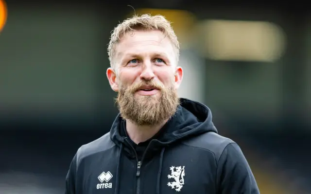 Johnny Russell arriving at Dens Park