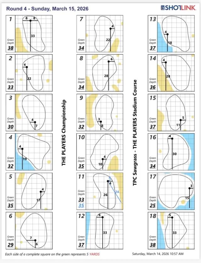 Sunday flags players championship