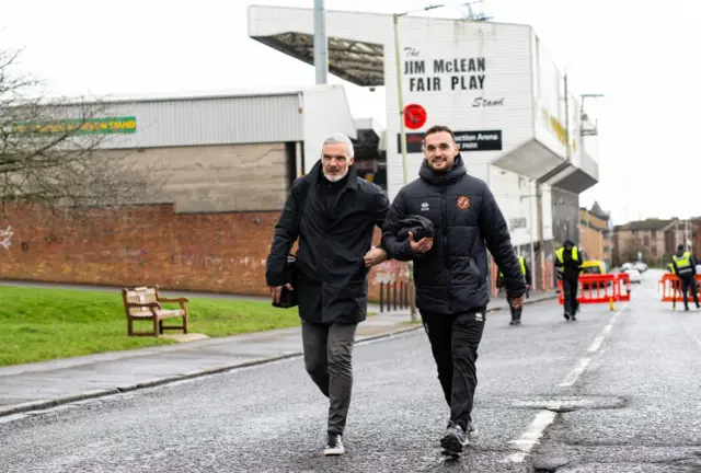 Manager Jim Goodwin is joined by Vicko Sevelj