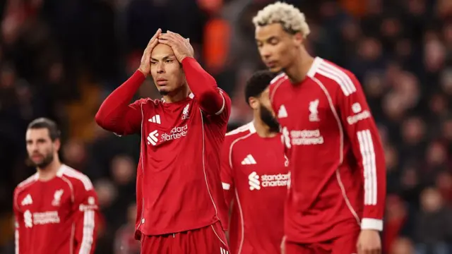Virgil Van Djik looking sad at full time