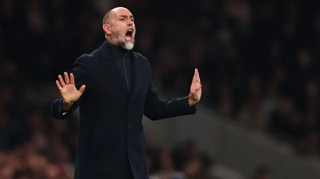 Tottenham Hotspur Manager Igor Tudor shouts