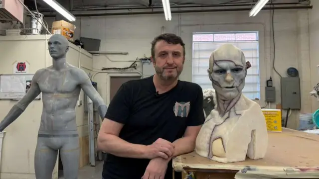 Mike Hill in his workshop