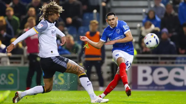 Portsmouth have a shot against Derby