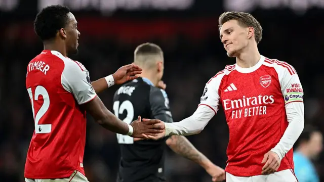 Jurrien Timber and Martin Odergaard