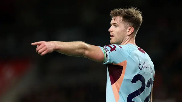 Nathan Collins of Brentford during the Premier League match between Bournemouth and Brentford at Vitality Stadium on March 03, 2026 in Bournemouth, England.