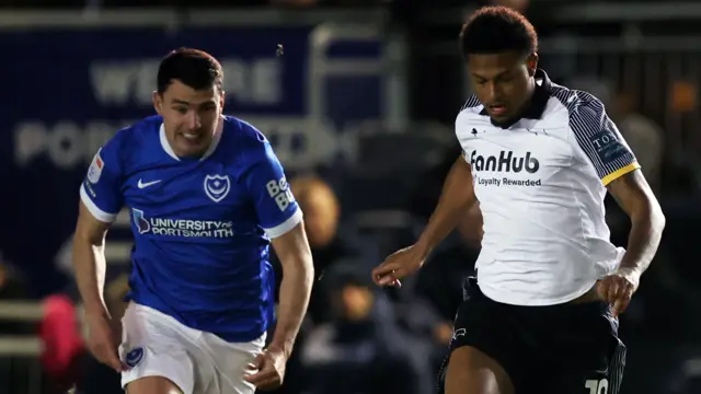 Rhian Brewster dribbles with the ball