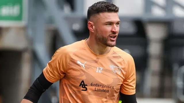Derby goalkeeper Richard O'Donnell