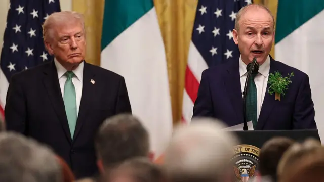 Donald Trump and Micheál Martin