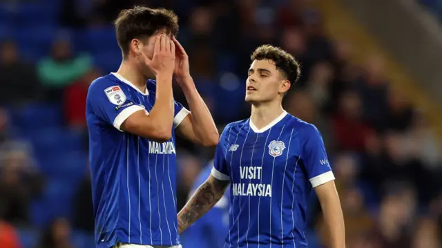Cardiff players disappointed