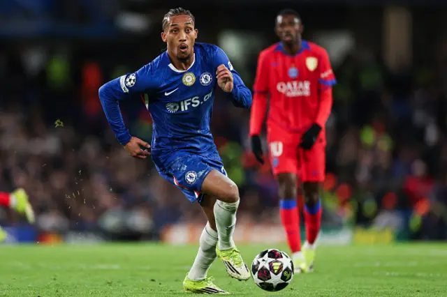Joao Pedro runs with the ball
