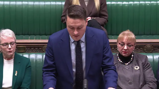 Wes Streeting pictured wearing a blue suit, at the House of Commons