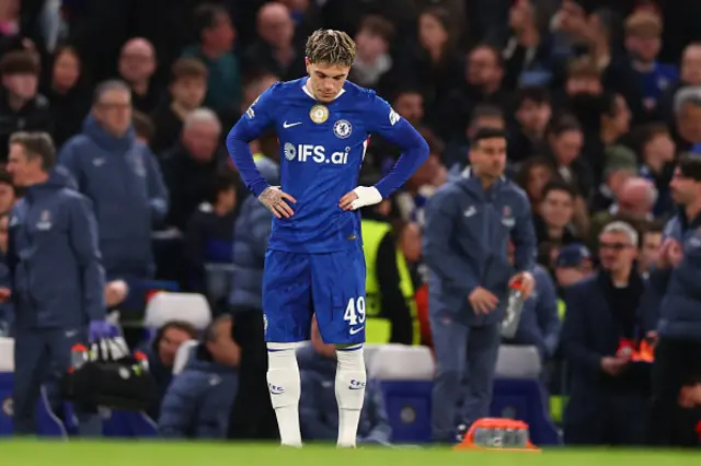 A dejected Alejandro Garnacho