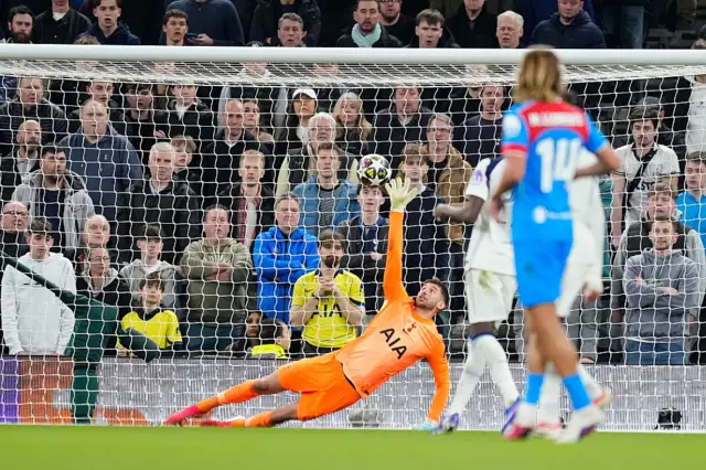 Vicario makes a save