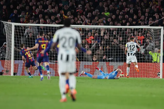 Fermin lopez scores for Barcelona